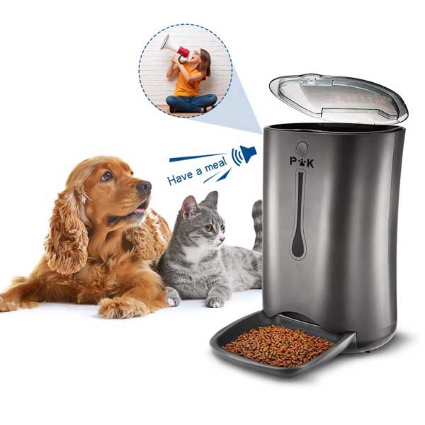 Distributeur Automatique 2 En 1 Nourriture Et Eau Pour Chat/chien - Réservoirs Amovibles (1800 Ml Nourriture, 800 Ml Eau) - Pour Intérieur/extérieur/voyage